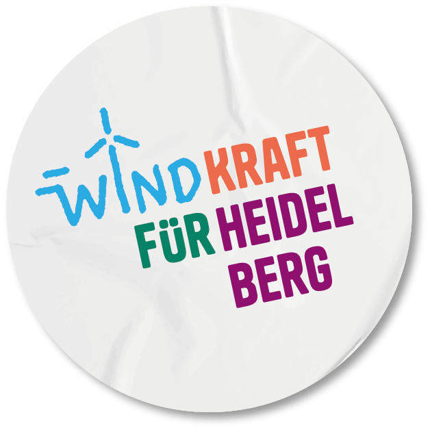 Sticker Windkraft für Heidelberg
